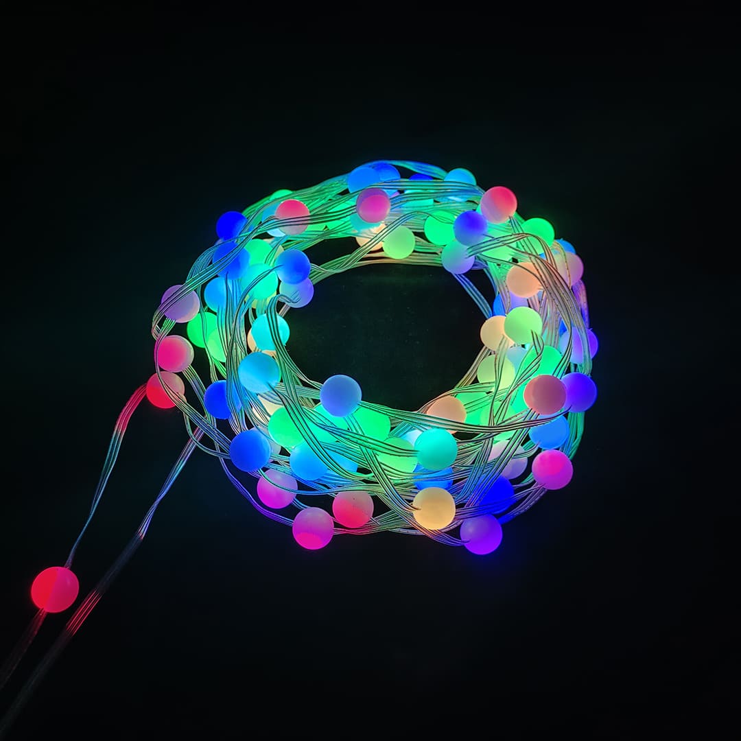 드림 컬러 LED 볼 모양의 스트링 라이트