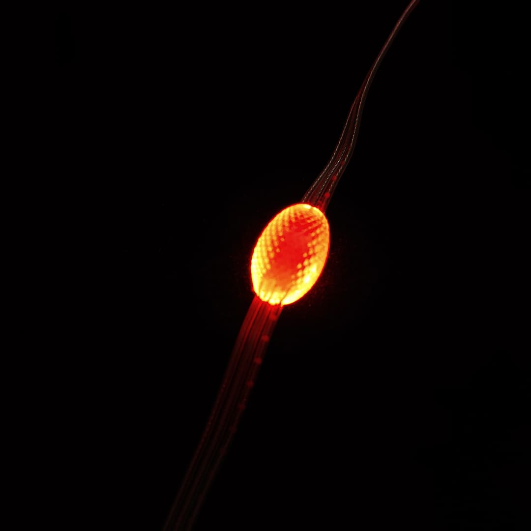 Światło koloru lodowego w kształcie sznurka w kształcie sznurka